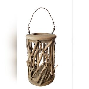 Rustic Driftwood Candle Holder